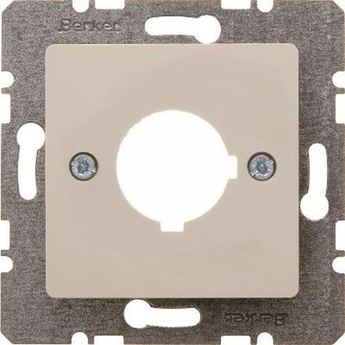 Berker 143202 Zentralplatte für Melde- und Befehlsgerät Ø 22,5 mm Weiß, Glänzend