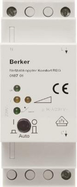 Berker 1879901 Netzabkoppler Komfort REG Hauselektronik Lichtgrau