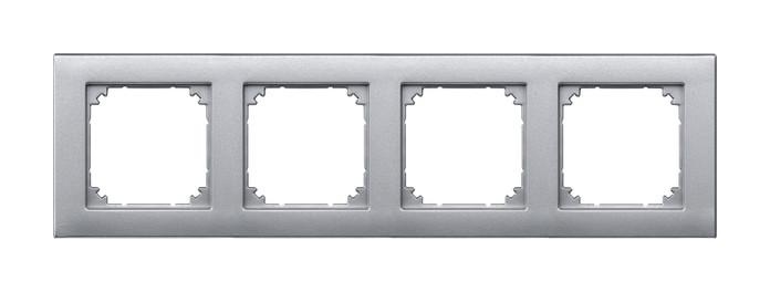 Merten System M-Pure Farbe aluminium matt Steckdosen Schalter Rahmen Zubehör
