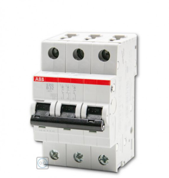 ABB LS-Schalter Sicherungsautomat Leitungschutzschalter S203-B32 32A B32 3 polig 