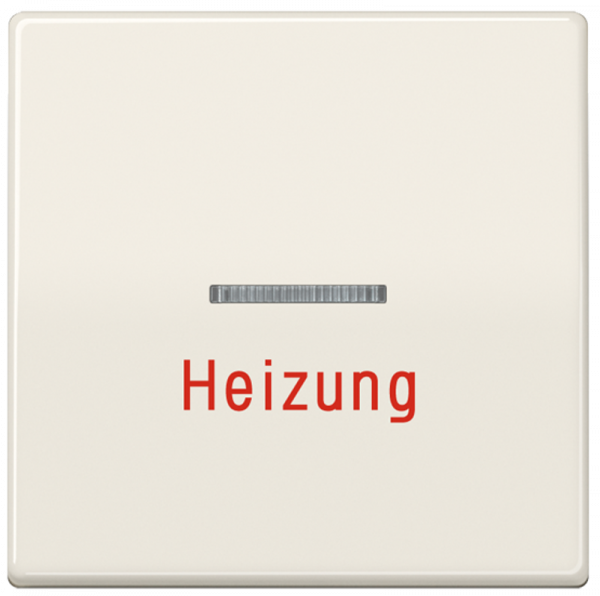 JUNG AS591H Kontroll-Wippe mit Aufschrift "Heizung" Cremeweiß