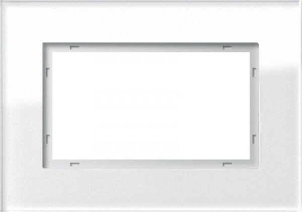 GIRA 100112 Rahmen 1.5-Fach Esprit Glas Weiß