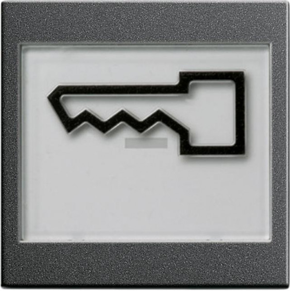 GIRA 021828 Wippe mit abtastbaren Symbol "Schlüssel" und großem Beschriftungsfeld Anthrazit