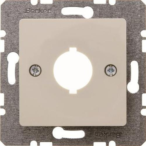 Berker 143102 Zentralplatte für Melde- und Befehlsgerät Ø 18,8 mm Weiß, Glänzend