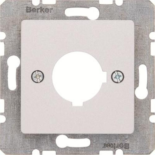 Berker 14321404 Zentralplatte für Melde- und Befehlsgerät Ø 22,5 mm Alu, Matt