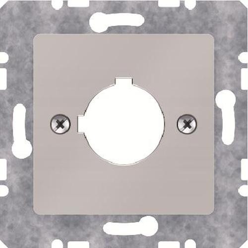 Berker 143204 Zentralplatte für Melde- und Befehlsgerät Ø 22,5 mm Edelstahl, Lackiert