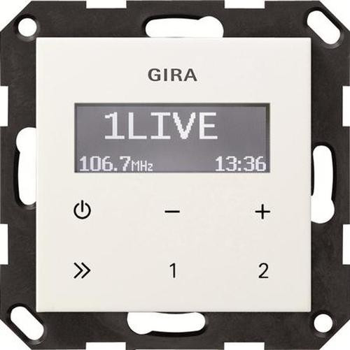 GIRA 228403 Unterputz-Radio RDS Reinweiß-Glänzend