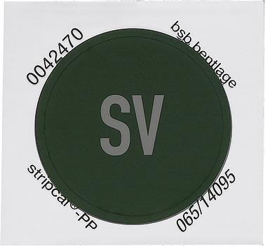 Merten 539656 Etiketten für Sicherheitsstromversorgung SV, Grün