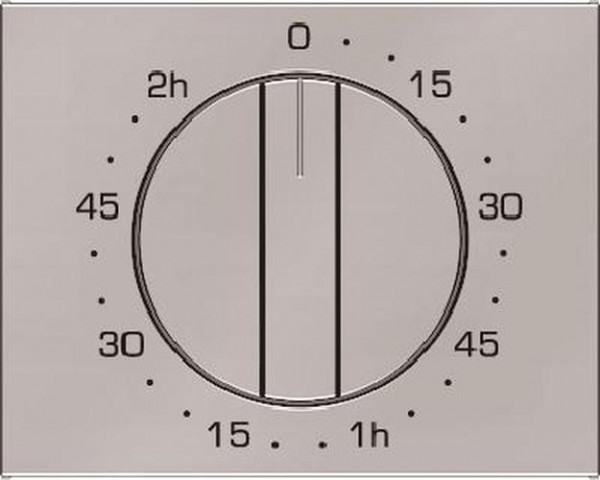 Berker 16357104 Zentralstück mit Regulierknopf für mechanische Zeitschaltuhr K.5 Edelstahl