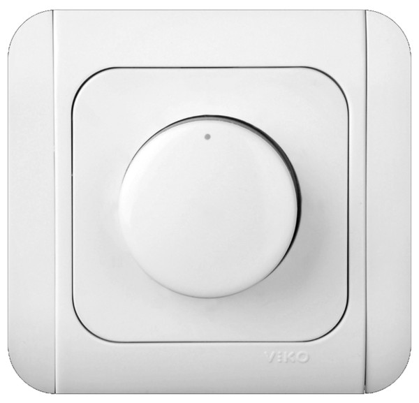 VI-KO Dreh-Dimmer 600W Reinweiß Royal