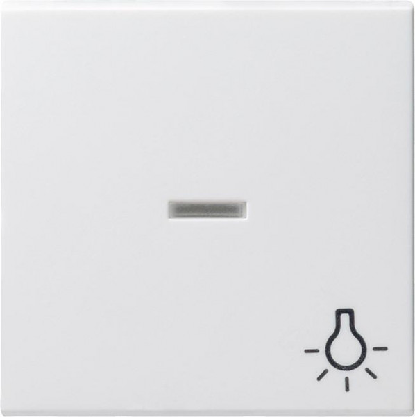 GIRA 067427 Kontroll-Wippe mit Symbol "Licht" Reinweiß-Seidenmatt