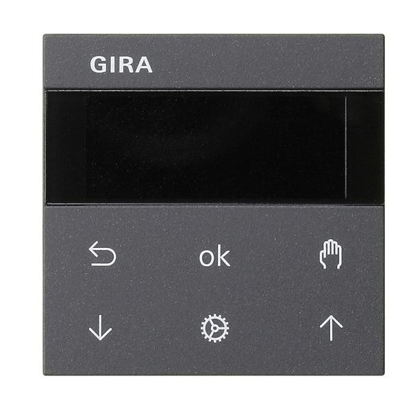 Gira 536628 Jalousie- und Schaltuhr Display System 3000 Anthrazit
