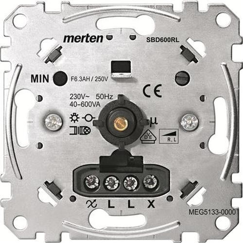 Merten MEG5133-0000 Drehdimmer-Einsatz für induktive Last 40-600W/VA