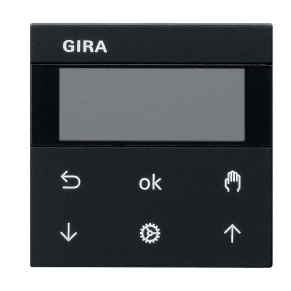 Gira 5366005 Jalousie- und Schaltuhr Display System 3000 Schwarz Matt