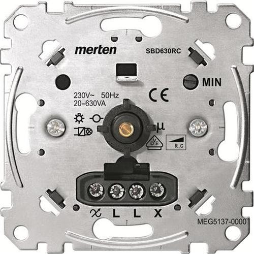 Merten MEG5137-0000 Drehdimmer-Einsatz für kapazitive Last 20-630W