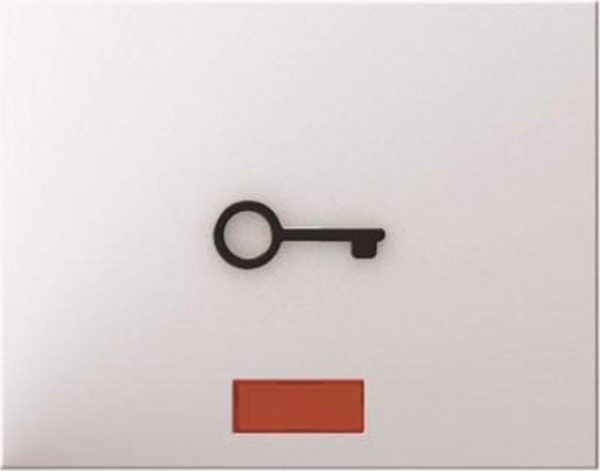 Berker 16517309 Wippe mit roter Linse und abtastbarem Symbol Tür K.1 Polarweiß, Glänzend
