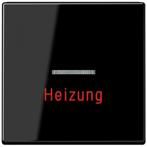 JUNG A590HSW Kontroll-Wippe mit Aufschrift "Heizung" Schwarz