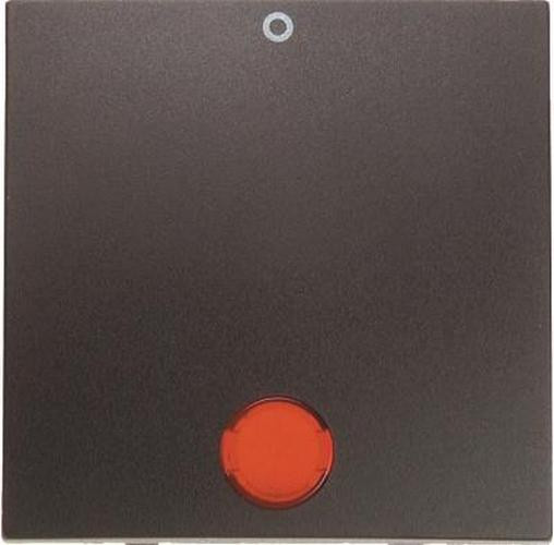Berker 16241606 Wippe mit roter Linse und Aufdruck '0' B.3/B.7 Anthrazit, Matt