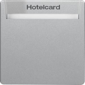 Berker 16406094 Q.1 Q.3 Relais-Schalter mit Zentralstück für Hotelcard Alu Samt Lackiert